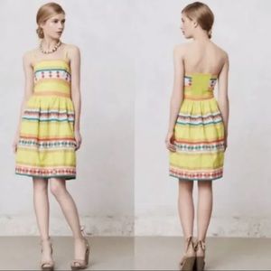 Anthropologie‎ Leifsdottir Quilotoa Strapless Dress